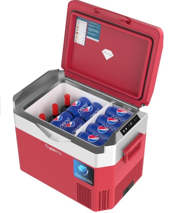 Автохолодильник Бирюса компрессорный HC-30P3 30 л красный купить,NaN