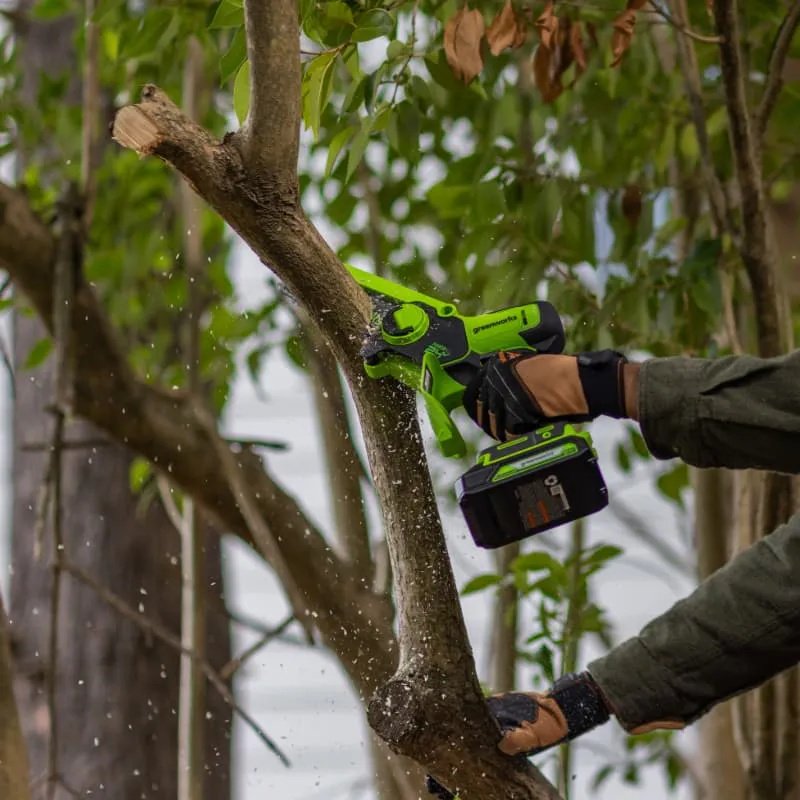 Аккумуляторная цепная пила Greenworks GD24CS15 купить,NaN