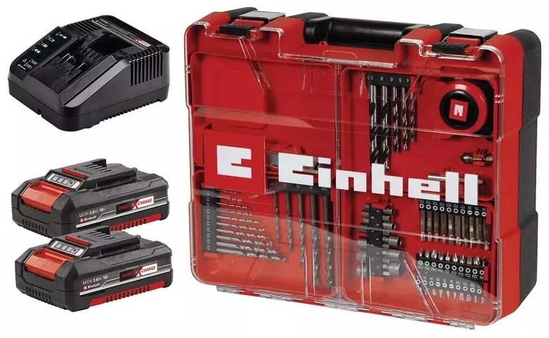 Аккум. Ударный Шуруповерт Einhell TE-CD 18/40 Li-i +64 (2x2,0Ah) (4513992) купить,NaN