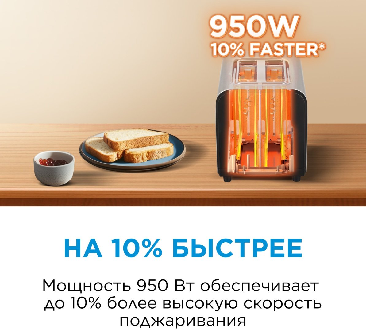 Тостер Midea MT-RW2L20W стальной, черный купить,NaN
