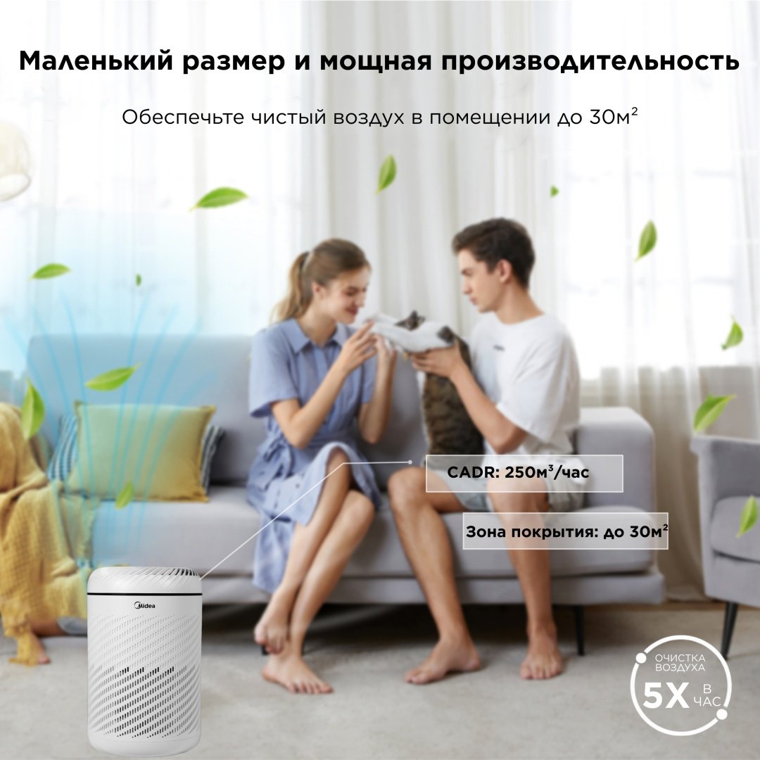 Очиститель воздуха Midea KJ250G-Z43P белый