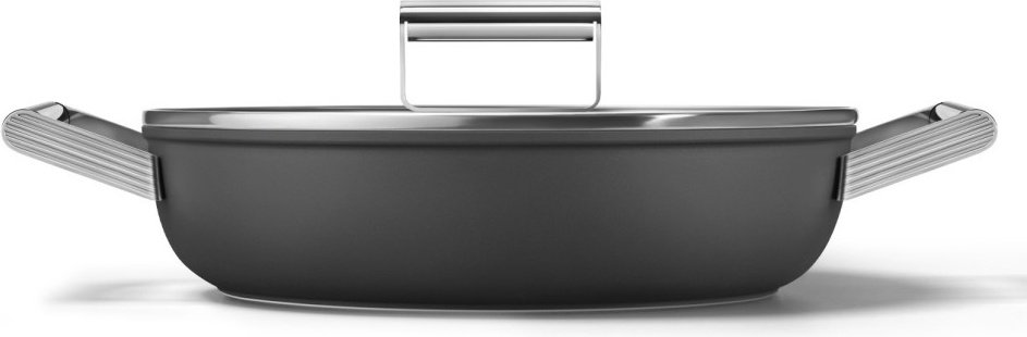 Сковорода Smeg DPF2812BLM 28 см с антипригарным покрытием, алюминий купить,NaN