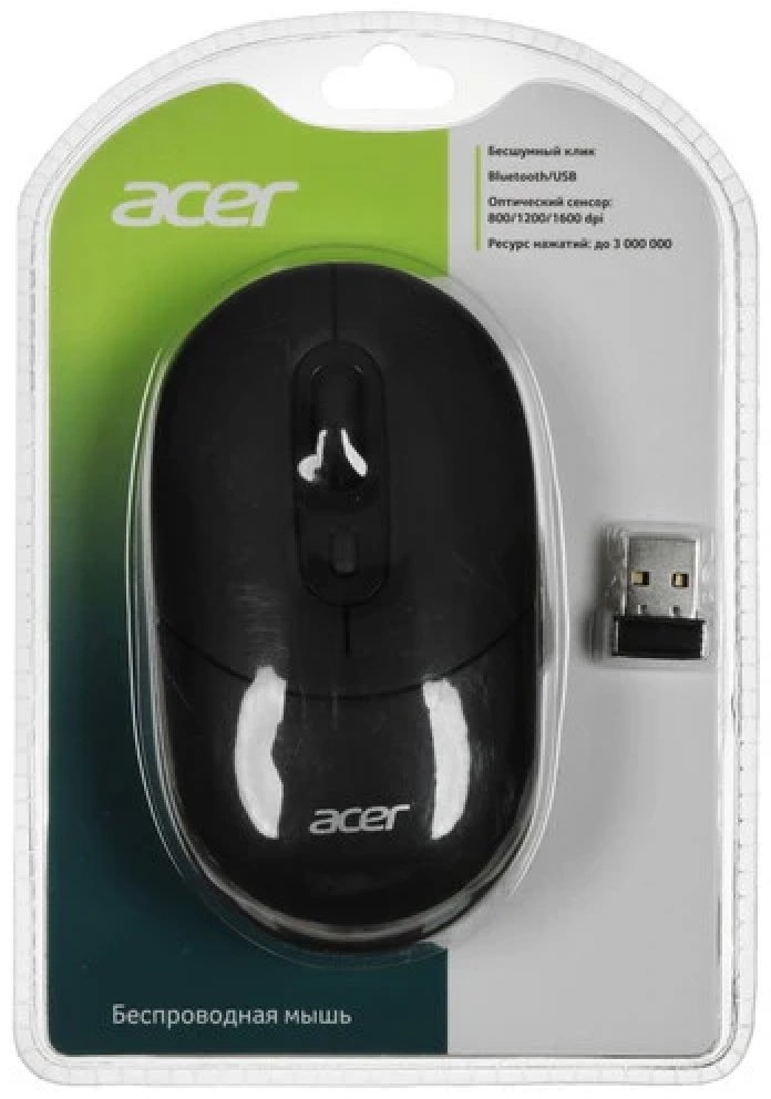 Мышь Acer OMR301 черный купить,NaN