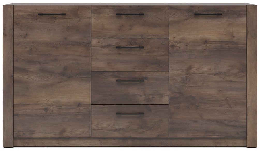 Комод MySTAR Вирджиния, 146.60x42.60x82.4 см, коричневый