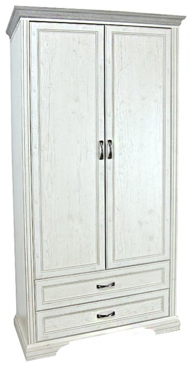 Распашной шкаф ANREX Монако 2DG2S, 107x214х62 см, бежевый купить,NaN