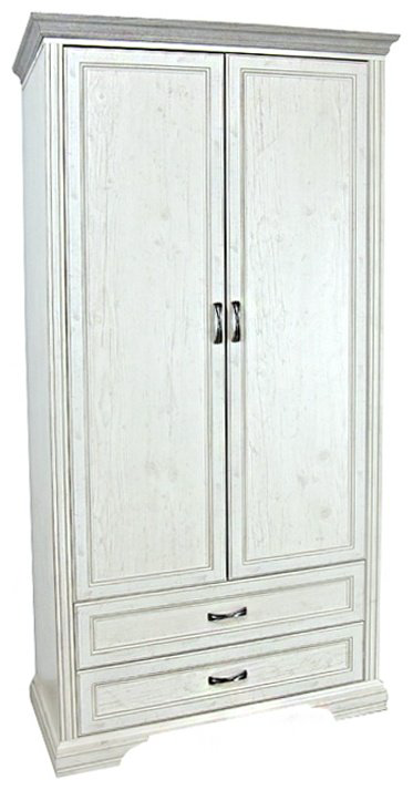 Распашной шкаф ANREX Монако 2DG2S, 107x214х62 см, бежевый купить,NaN
