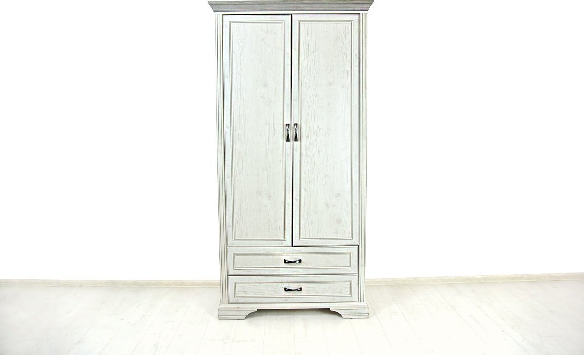 Распашной шкаф ANREX Монако 2DG2S, 107x214х62 см, бежевый купить,NaN