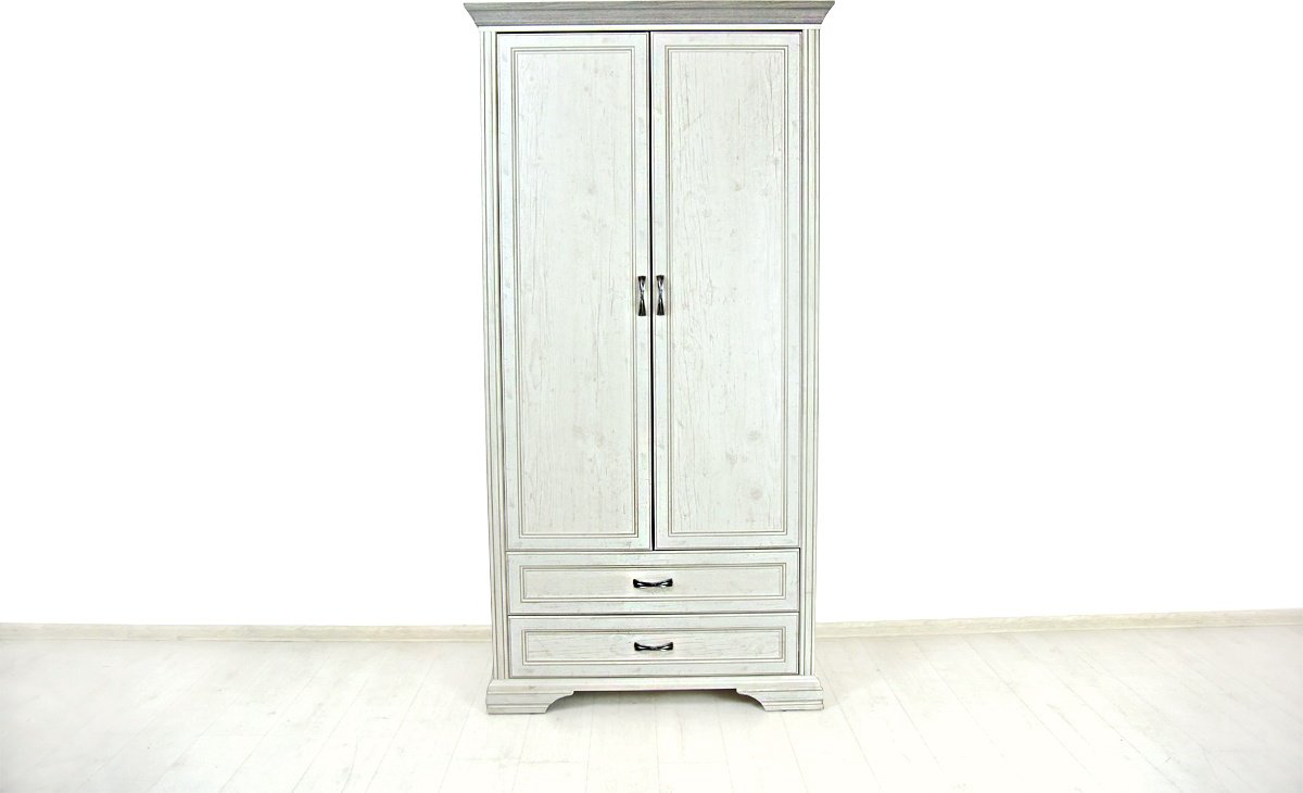 Распашной шкаф ANREX Монако 2DG2S, 107x214х62 см, бежевый купить,NaN