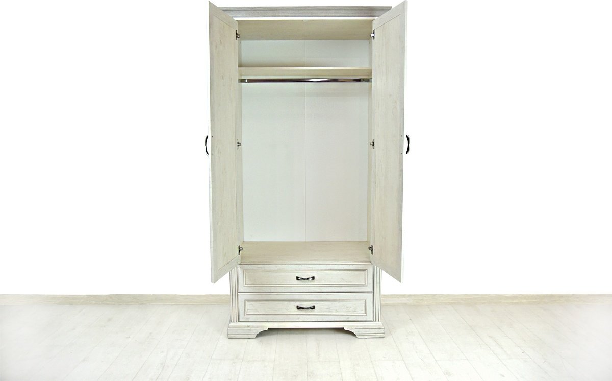Распашной шкаф ANREX Монако 2DG2S, 107x214х62 см, бежевый купить,NaN