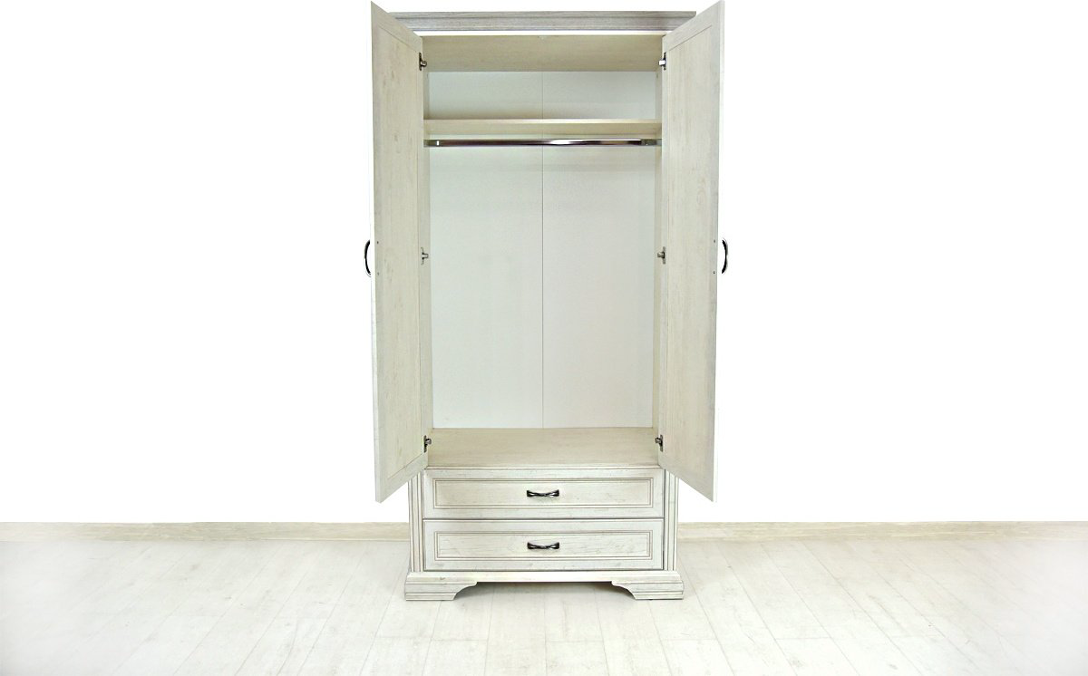 Распашной шкаф ANREX Монако 2DG2S, 107x214х62 см, бежевый купить,NaN