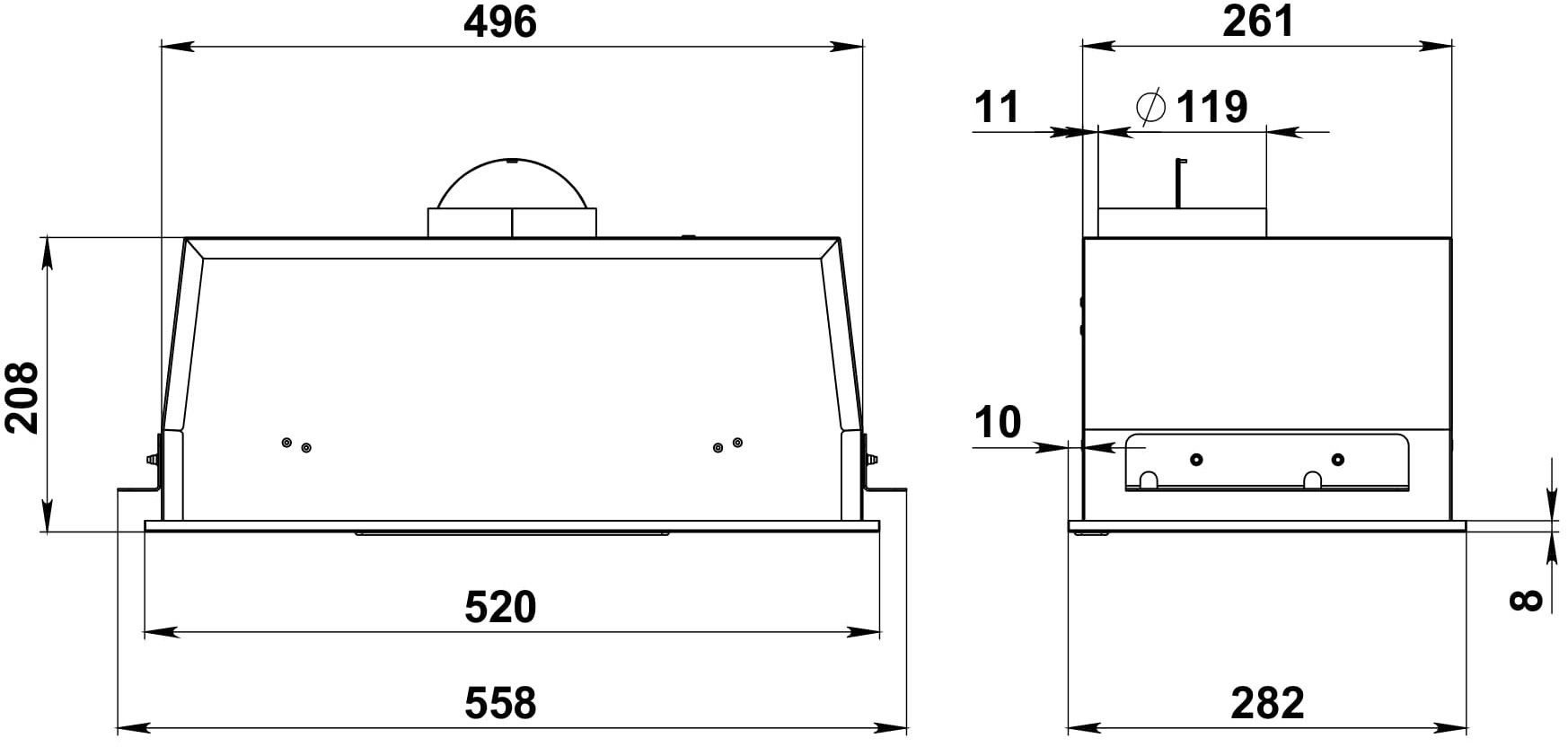 Вытяжка Dessus DH-608B черный купить,NaN