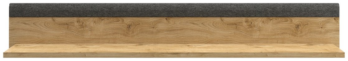 Полка BRW Брест Грэйс 00032793, 144x20x20 см, коричневый, серый - ForteMarket Полка BRW Брест Грэйс 00032793, 144x20x20 см, коричневый, серый купить,0