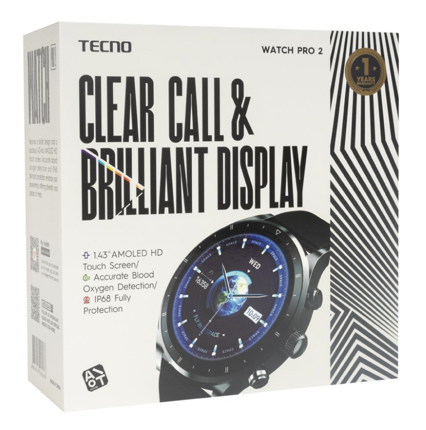 Смарт-часы Tecno Watch Pro 2 WP02 Dark Grey - ForteMarket Смарт-часы Tecno Watch Pro 2 WP02 Dark Grey купить,27990