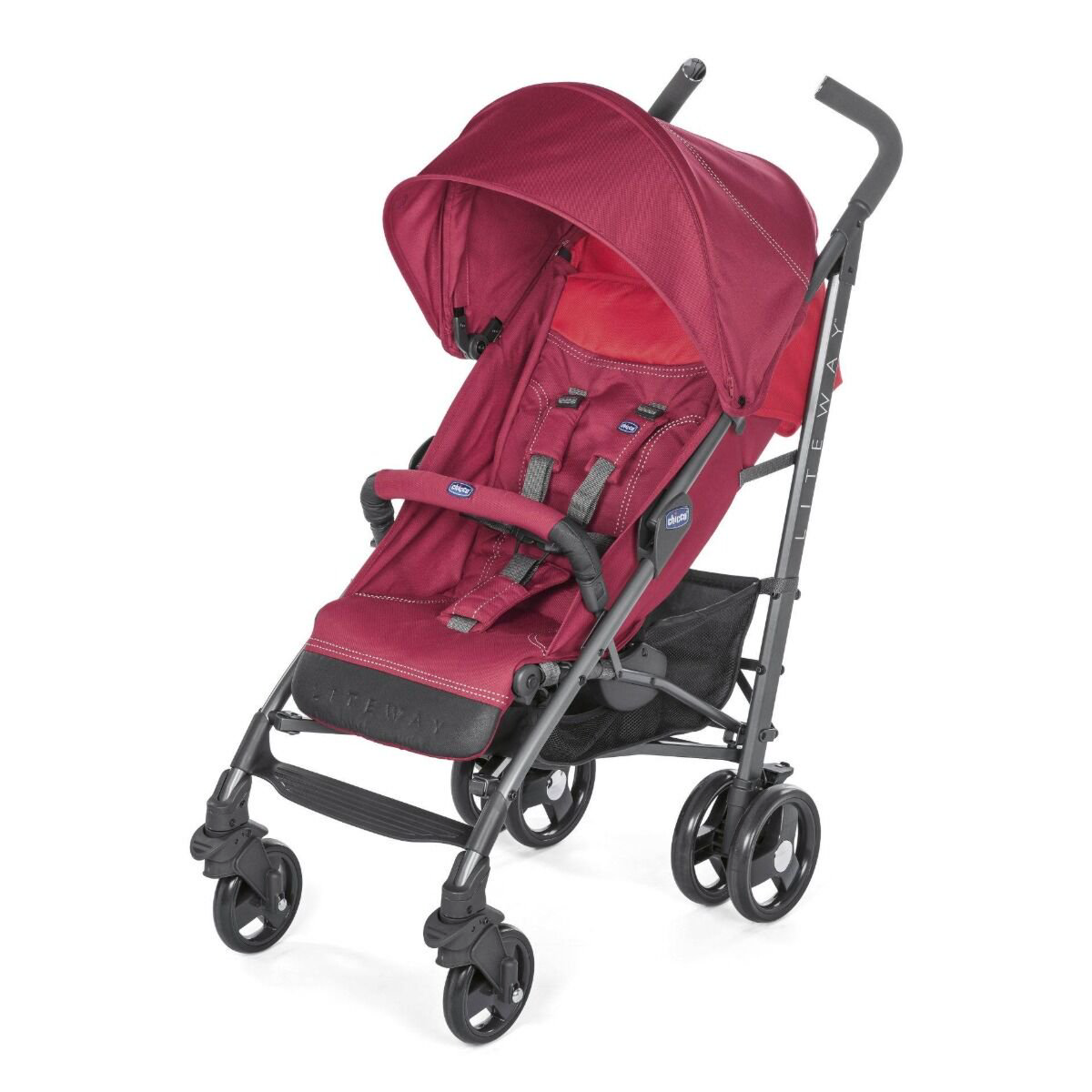 Коляска прогулочная Chicco Lite Way3 Top Red Berry купить,NaN