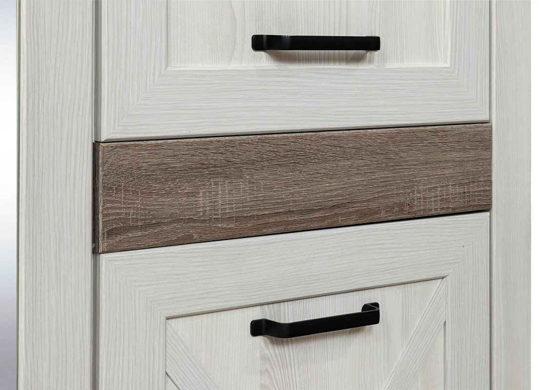 Распашной шкаф BRW Марсель SZF6D2S, 218x221.5х61 см, белый, коричневый купить,NaN