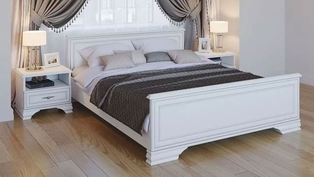 Кровать BRW Кентаки LOZ 160x200см с основанием белая купить,NaN