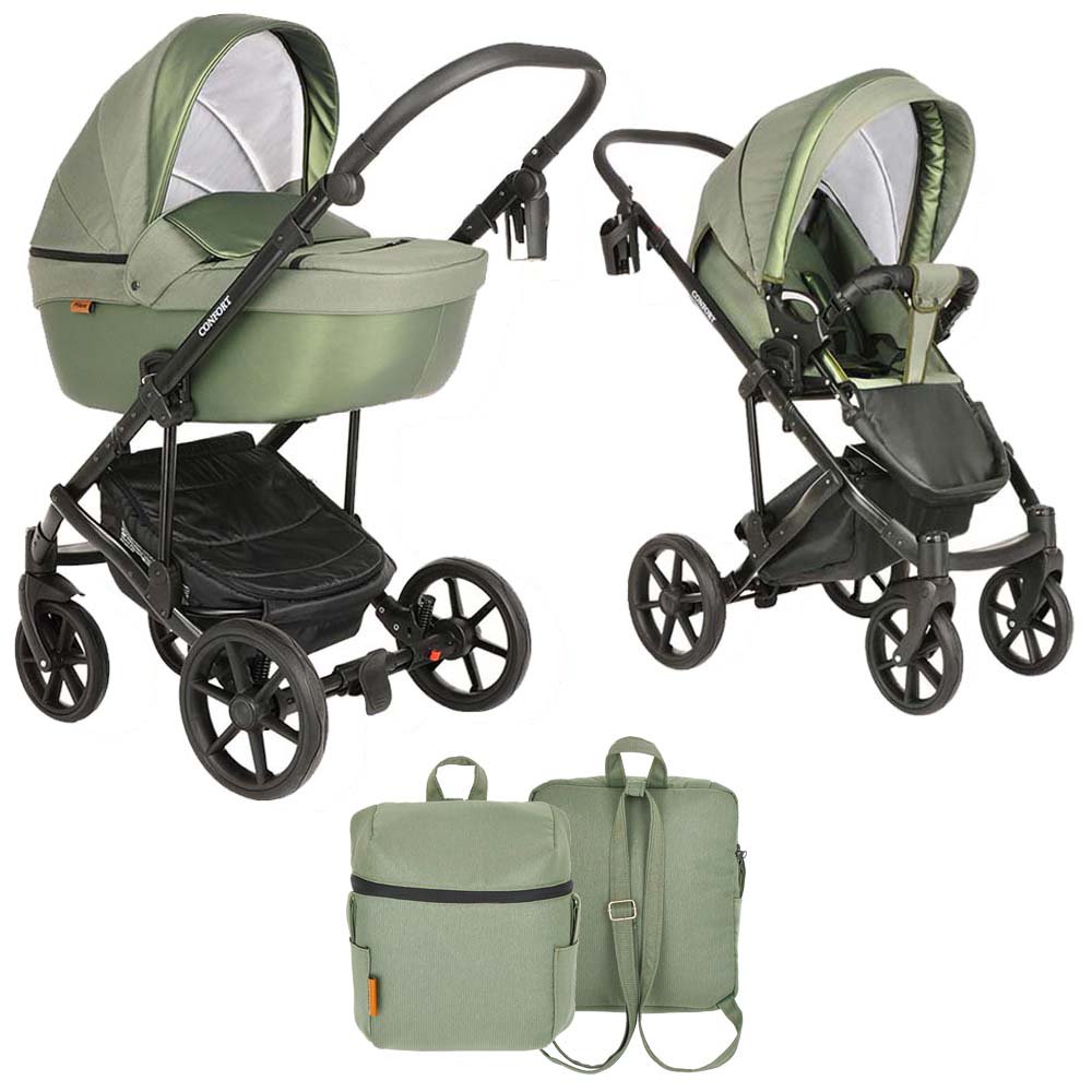 Коляска 2в1  Pituso Confort   Plus  Olive+Leather Olive Metallic