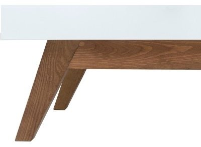 ТВ-тумба напольная BRW Брест Хеда RTV1D1S, 135x55x40.5 см, белый, коричневый купить,0