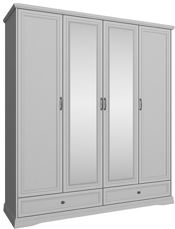 Распашной шкаф АНРЭКС Валенсия, 00032965, 205.2x231.4х63.2 см, серый купить,NaN
