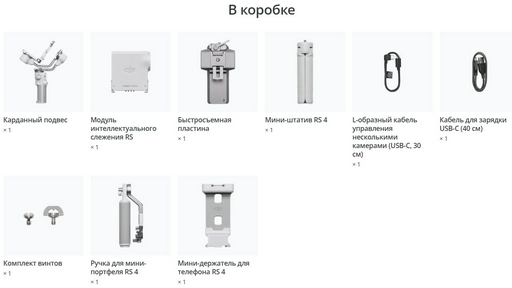 Стедикам DJI RS 4 Mini Creator Combo Grey - ForteMarket Стедикам DJI RS 4 Mini Creator Combo Grey купить,0