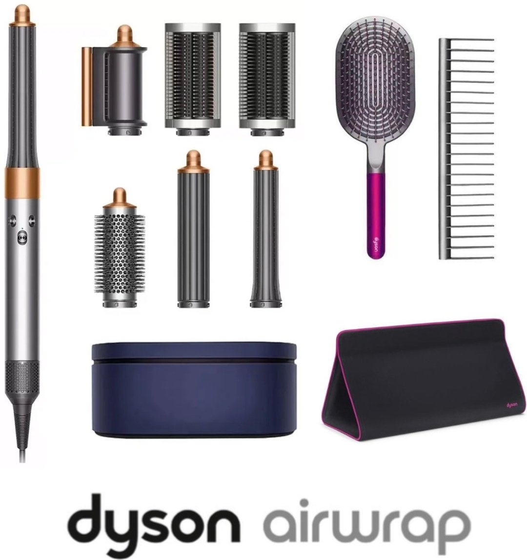 Dyson HS05 Airwrap Complete Long Volumise с чехлом и расческой стайлер розовый, серебряный купить,499999