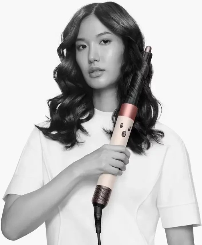 Dyson Airwrap HS05 Long с дорожным чехлом и расческами стайлер розовый, золотой