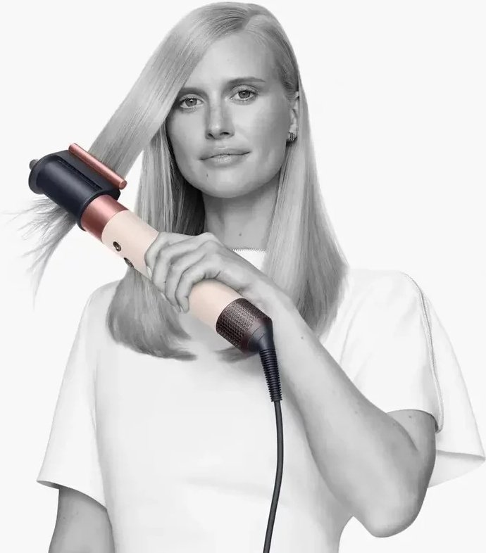 Dyson Airwrap HS05 Long с дорожным чехлом и расческами стайлер розовый, золотой