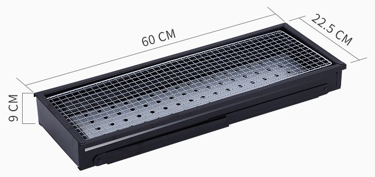 Мангал складной 22.5x60x33.5 см, сталь