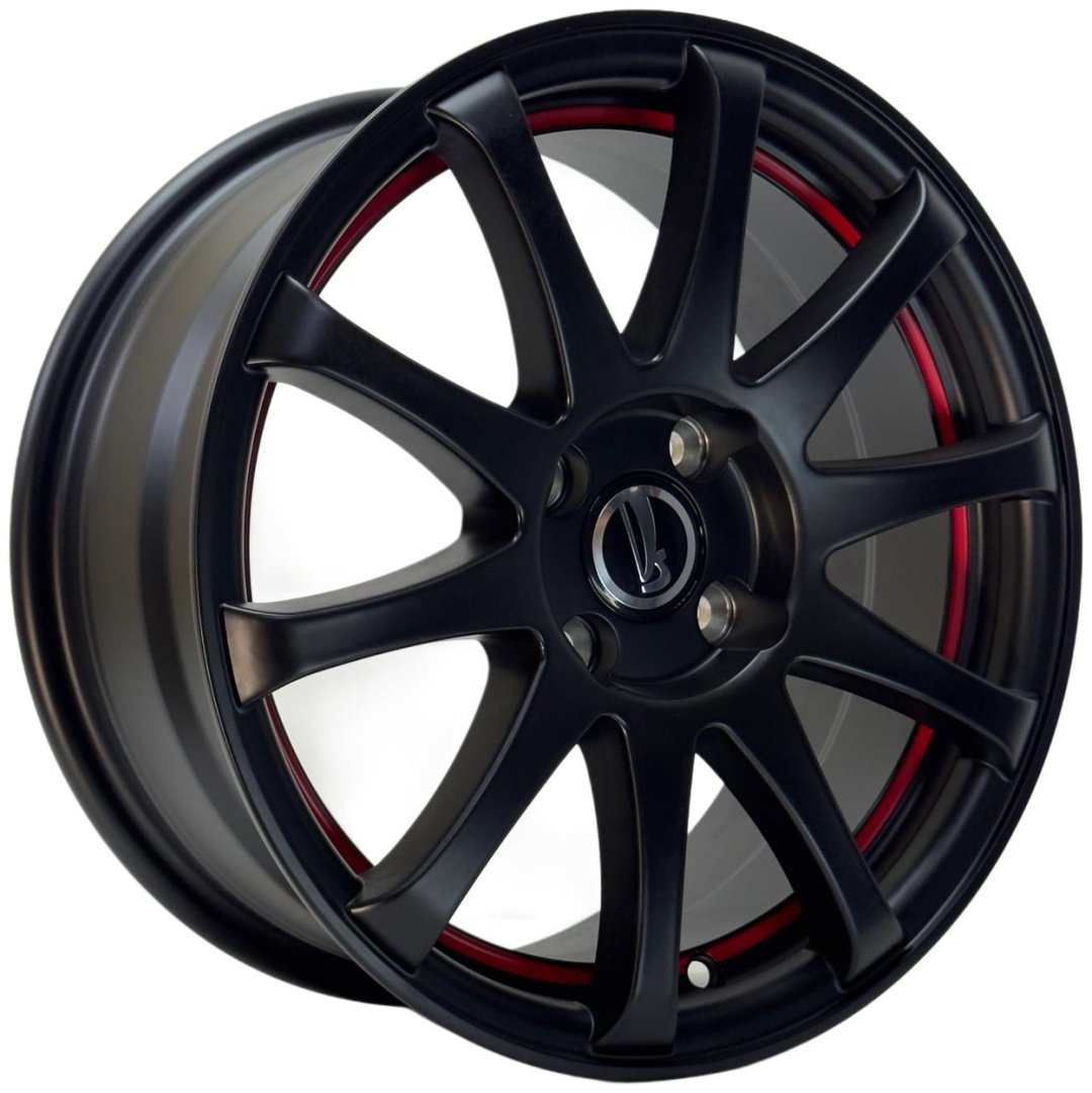 Wheels 5826181DD 6.5x15/4x98 D58.6 ET35 4 диска черный матовый, красный купить,660000