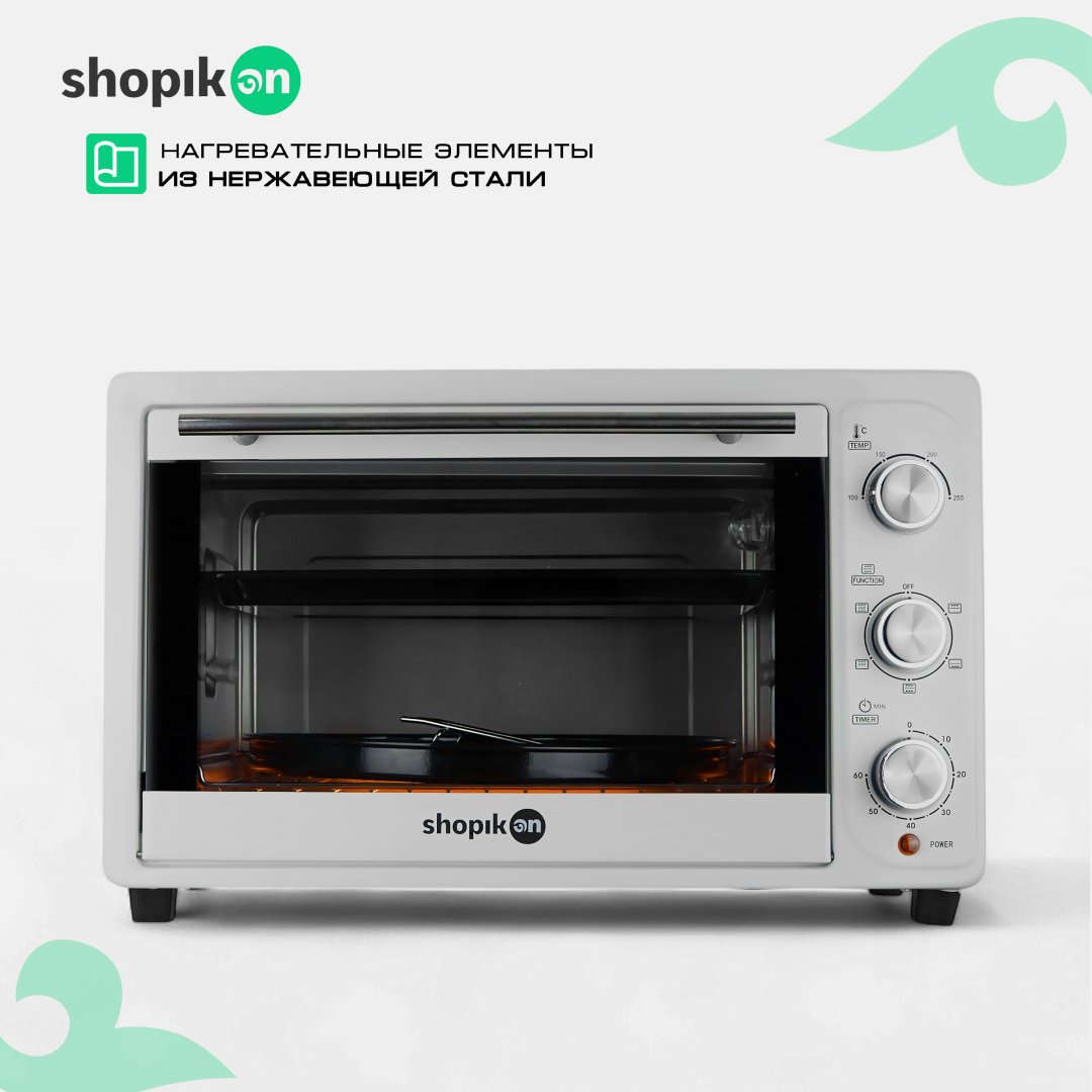 Настольная электропечь SHOPIKON KS36CL-2M белый