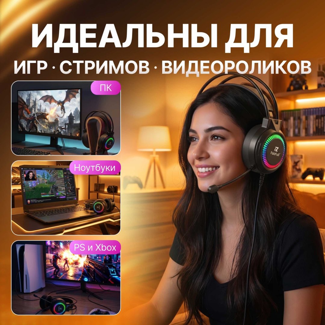 Наушники FaizFull FB48 черный