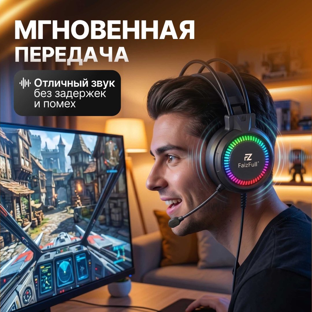 Наушники FaizFull FB48 черный купить,15500