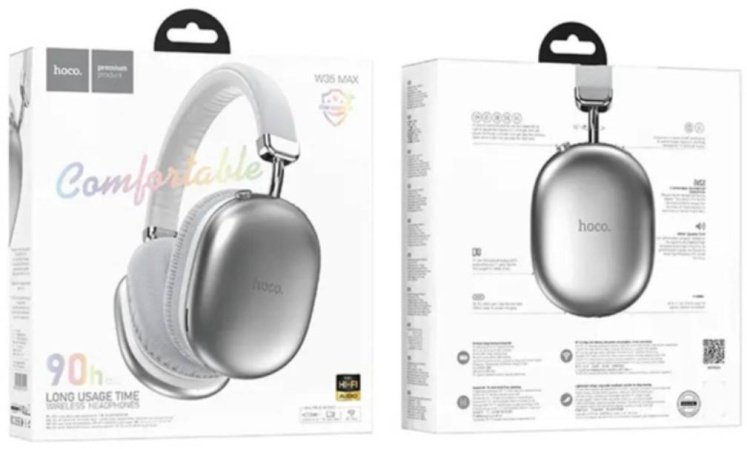Наушники Hoco W35 MAX серебристый купить,18000