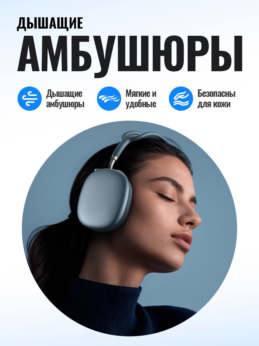 Наушники Hoco W65 голубой