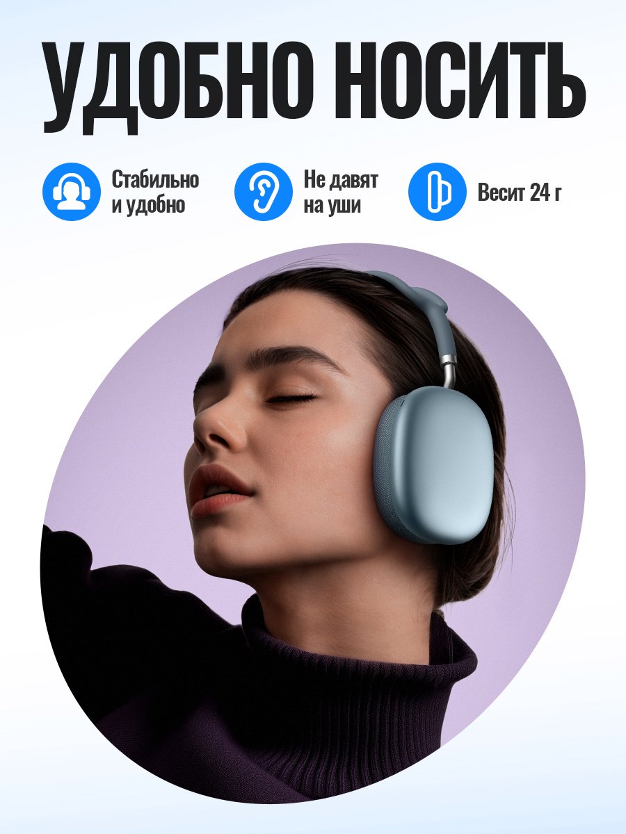 Наушники Hoco W65 голубой