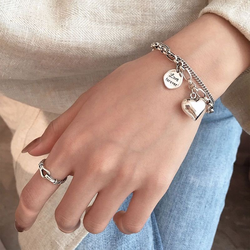 Браслет Accessories 3458854 длина 20 см медицинская сталь, серебро, без вставок купить,9999