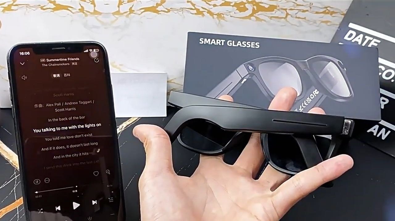 Смарт-очки Smart Glasses черный