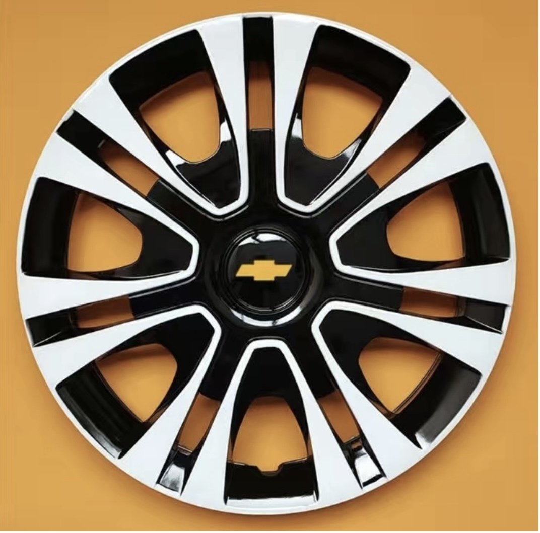 Chevrolet . колпак 14 серебристый, черный 4 шт для легкового автомобиля купить,NaN