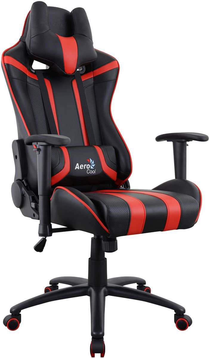 Игровое кресло Aerocool AC120 AIR-BR черно-красное