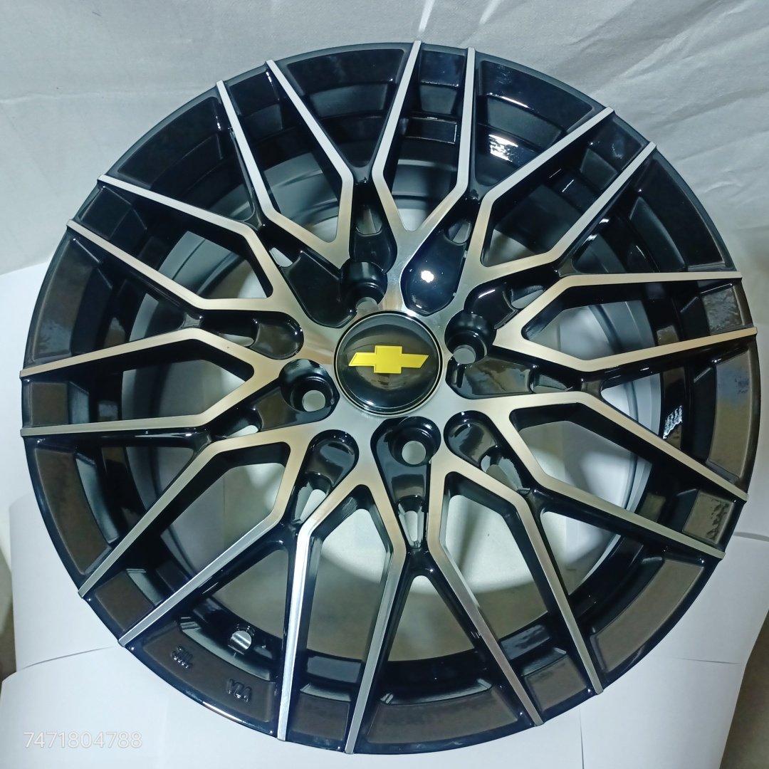 Chevrolet 3351 6.5x15/4x100 D67.1 ET35 4 диска черный, серебристый купить,NaN