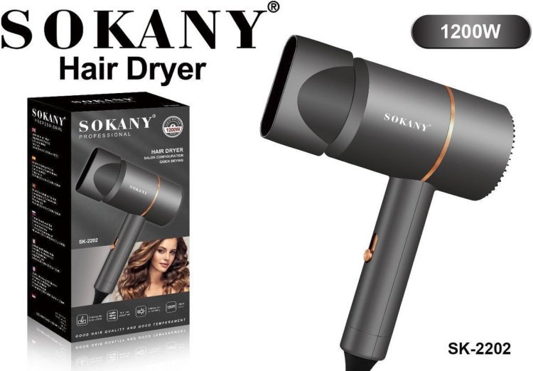 SOKANY SK-2202 фен черный купить,7900