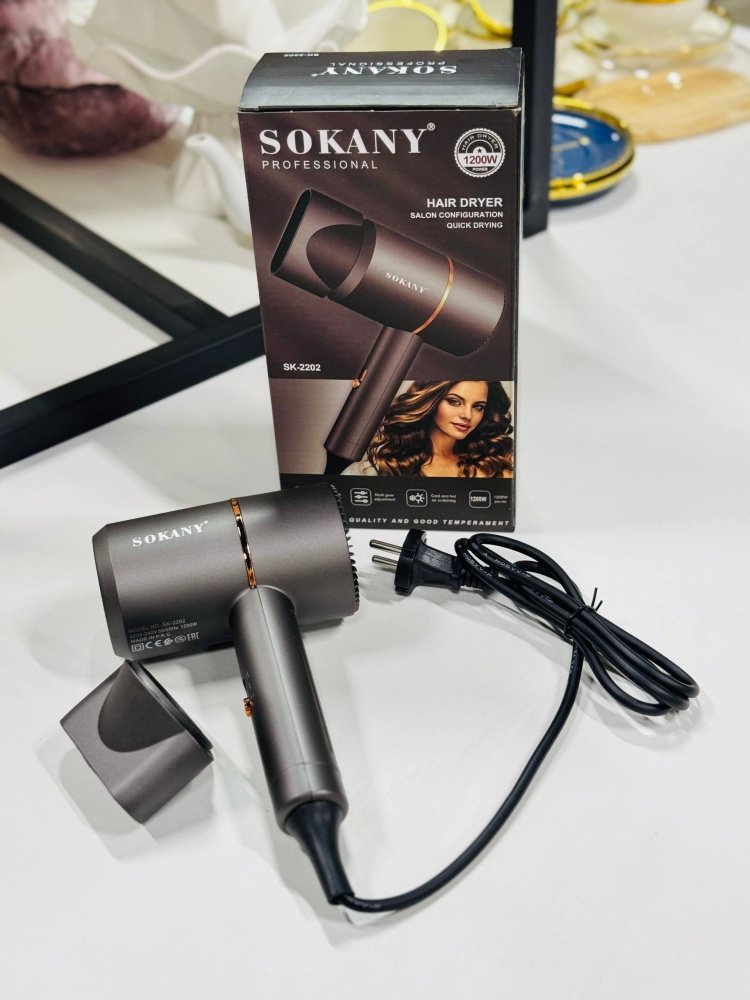 SOKANY SK-2202 фен черный купить,7900