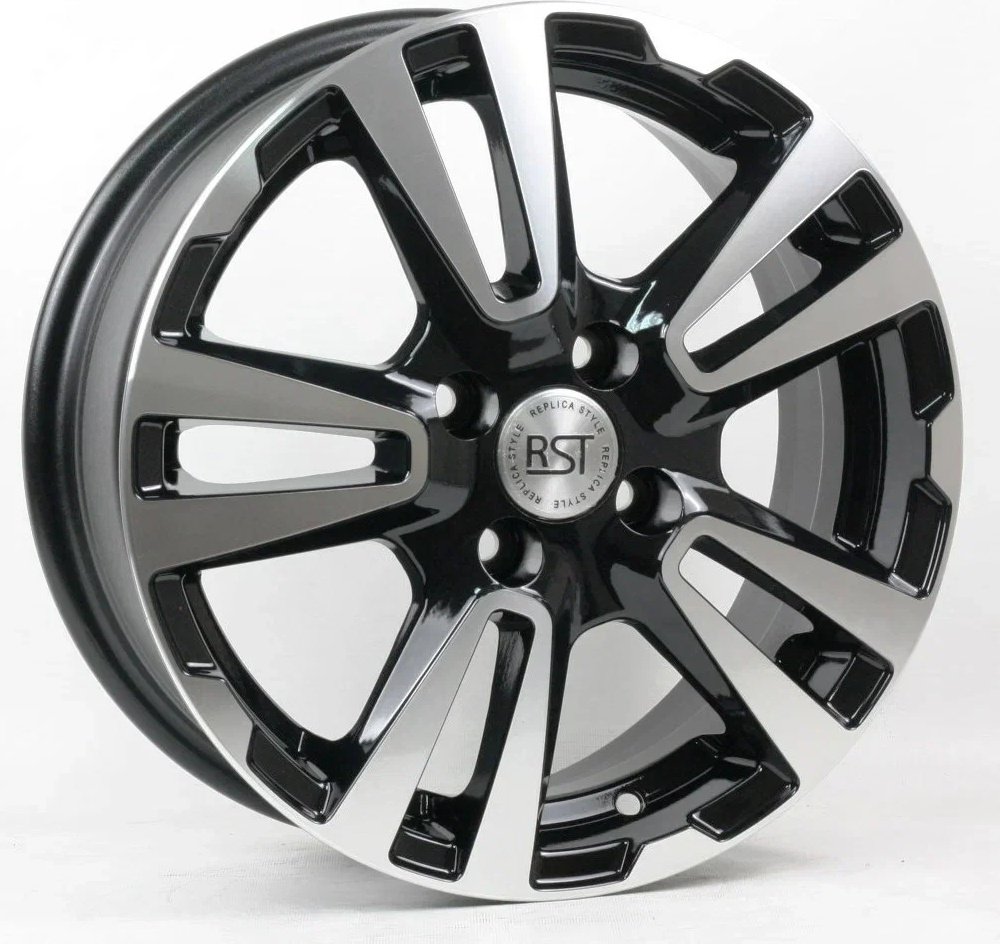 Replica R065 6x15/4x100 D54.1 ET48 4 диска черный, серебристый купить,380000