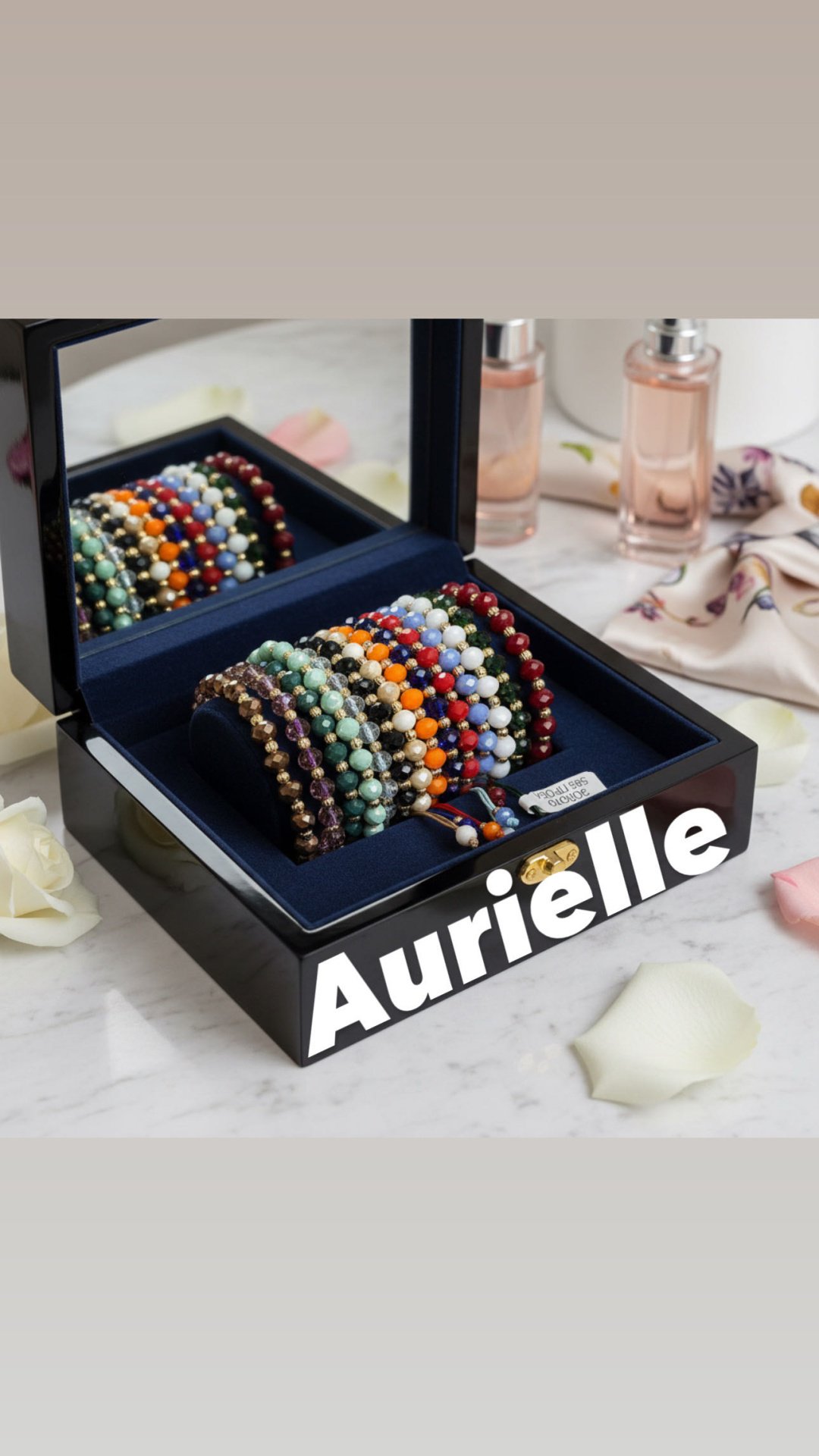 Браслет Aurielle 984126 длина 26 см, вес 0.5 г сплав покрытый золотом 24К, плетение отсутствует купить,NaN