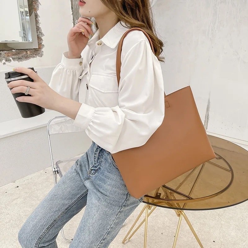 Сумка шоппер A7 Accessory искусственная кожа черный купить,11000