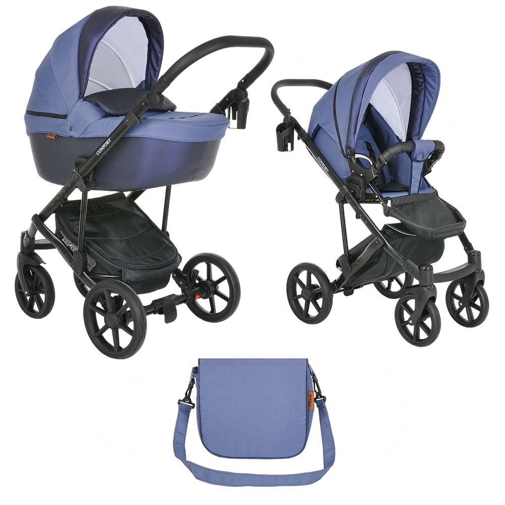 Коляска 2в1 Pituso Confort Plus Кожа Jeans  купить,NaN