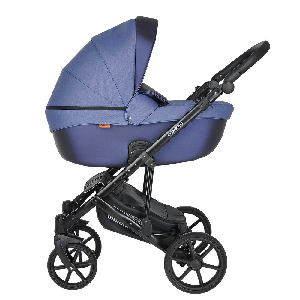 Коляска 2в1 Pituso Confort Plus Кожа Jeans  купить,NaN