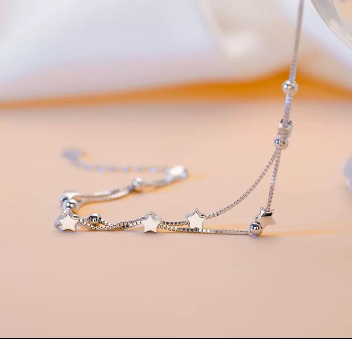 Браслет ACCESSORIZE 1771 длина 20 см, вес 4.7 г серебро, плетение венецианское купить,4000