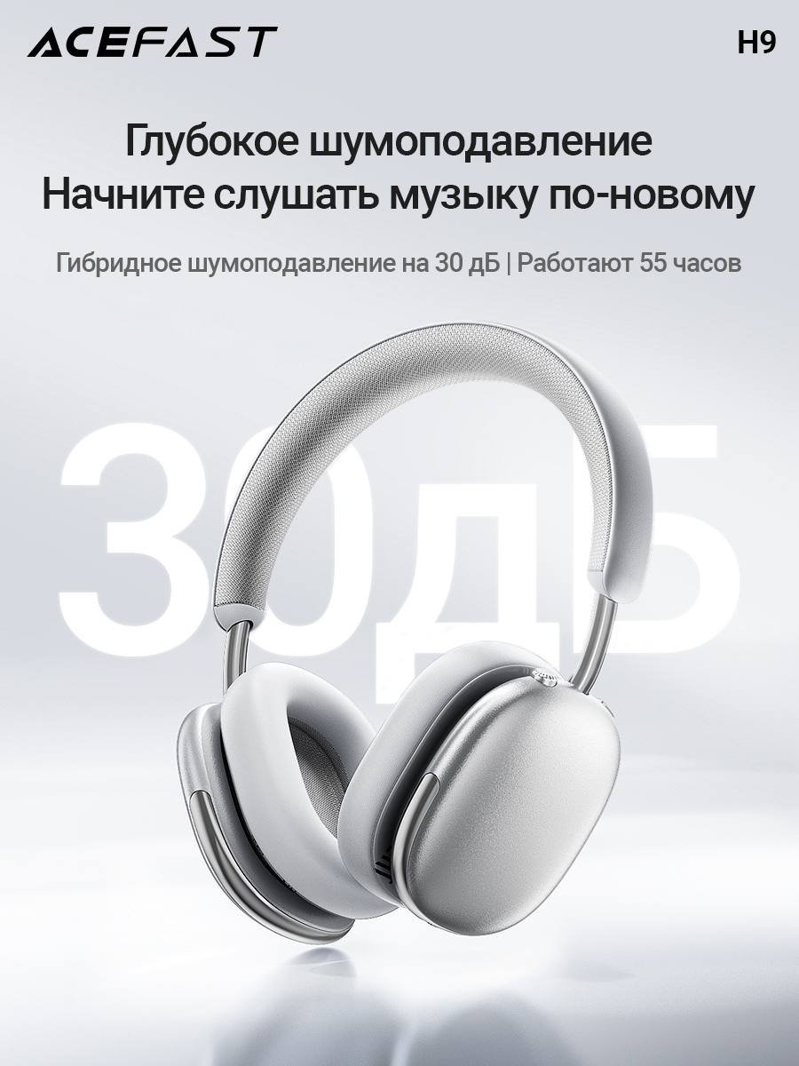 Наушники ACEFAST H9 серый