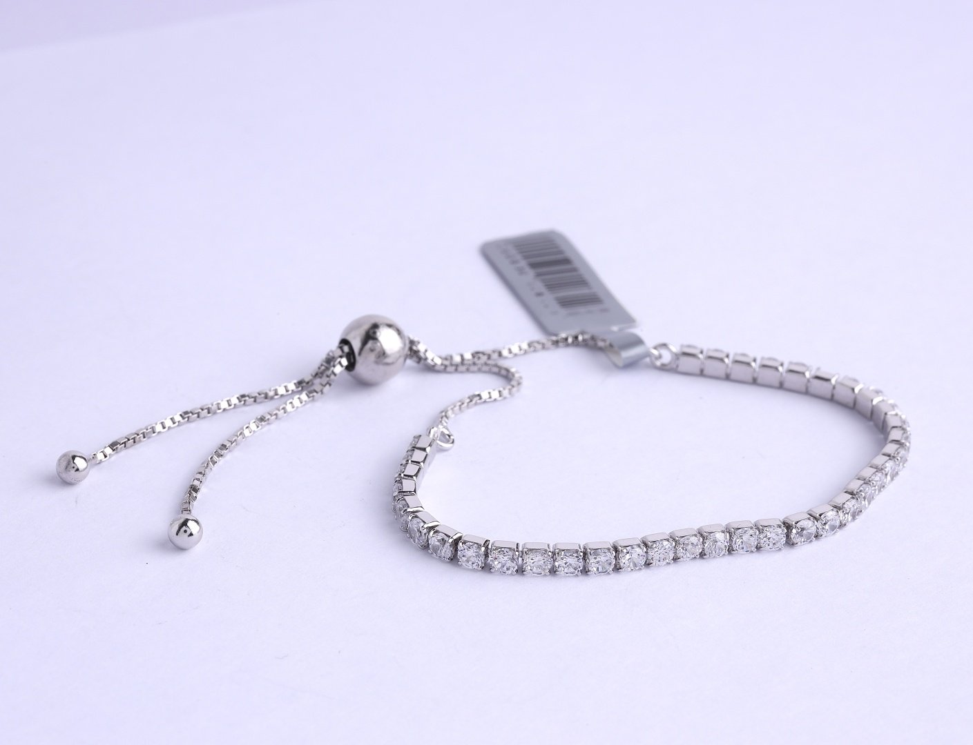 Браслет Ipekyolu Jewellery 417310123 длина 17 см, вес 17 г серебро, плетение теннис купить,4600